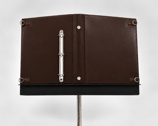 Music Stand Organiser - Chocolate Microfibre