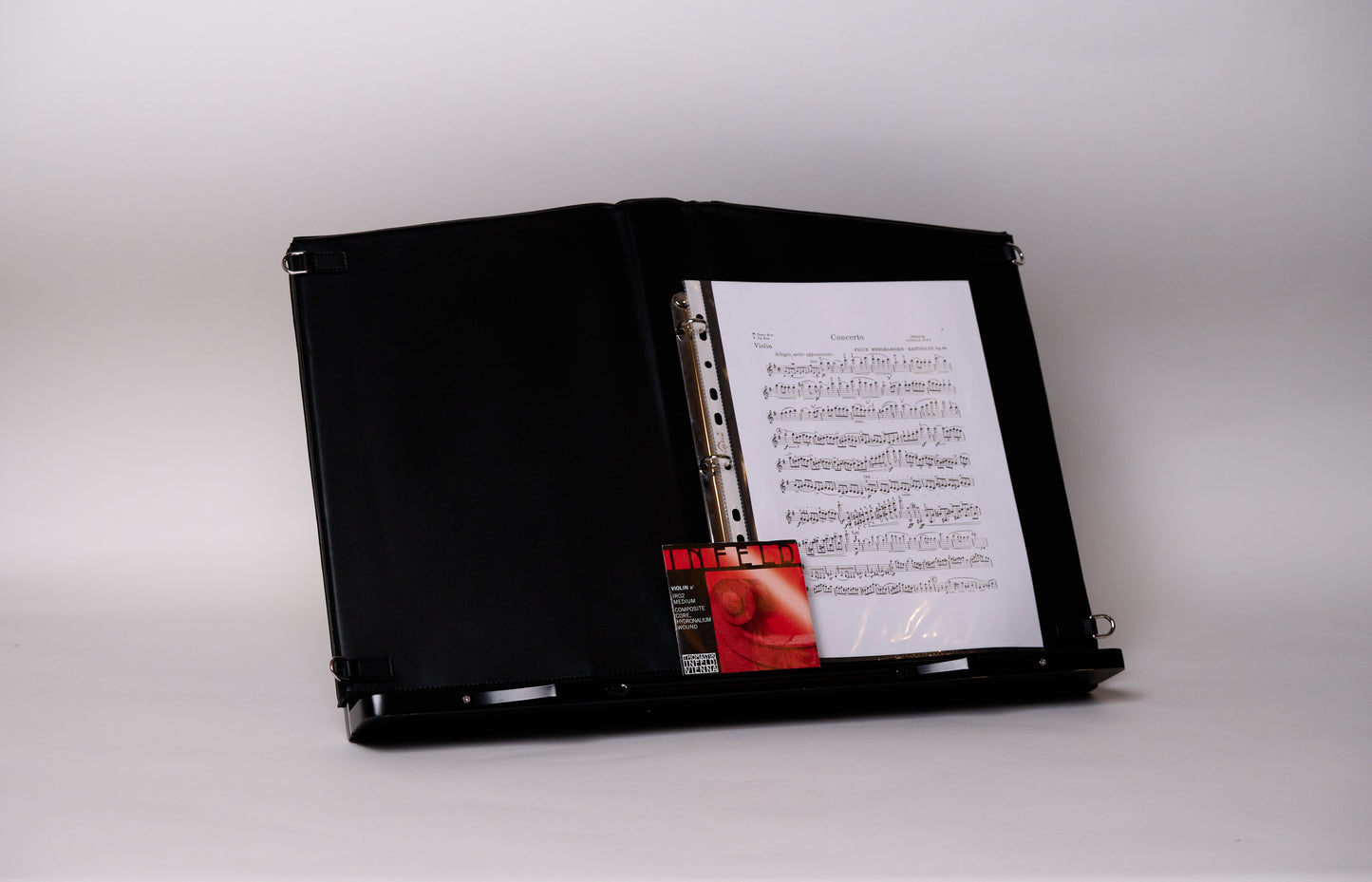 Signature Music Bag - Patent Noir