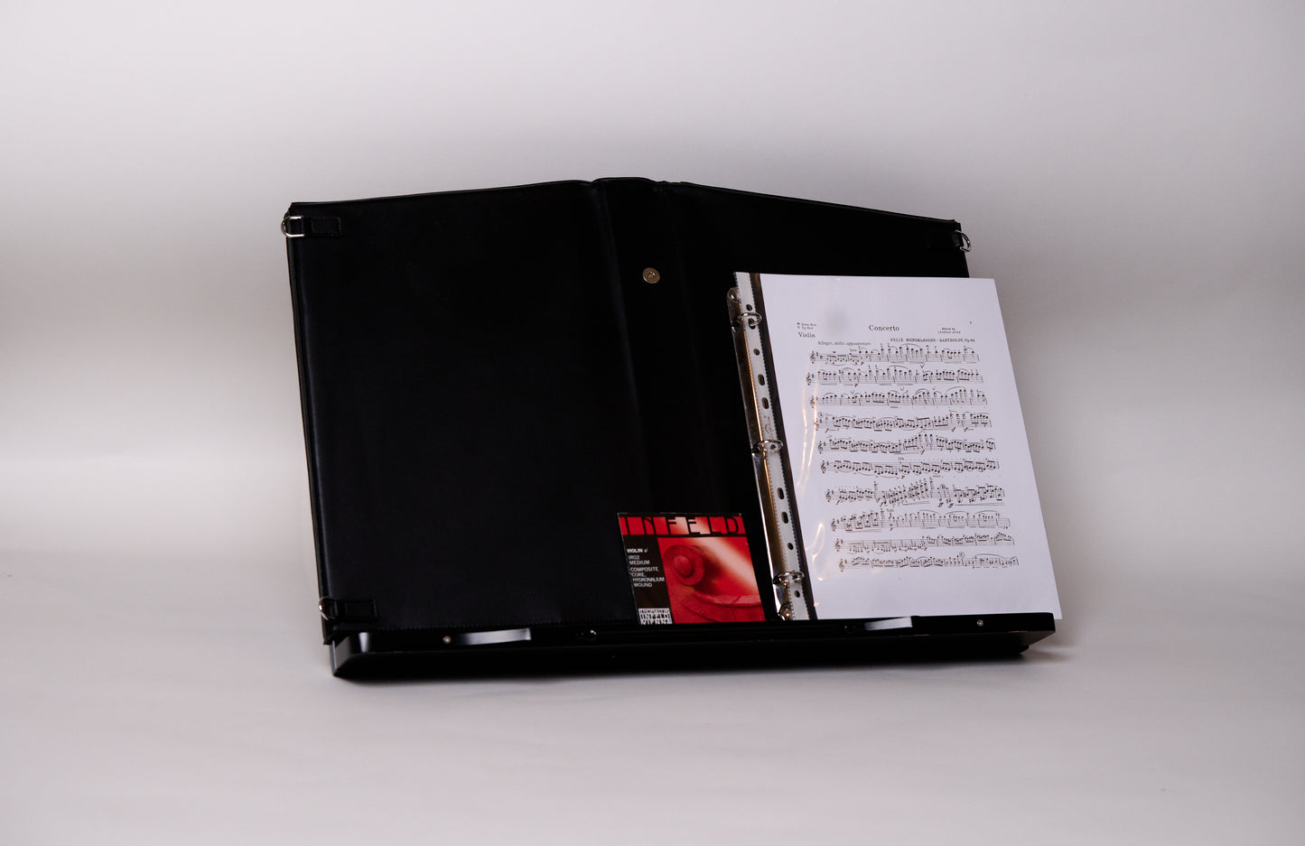 Signature Music Bag - Patent Noir