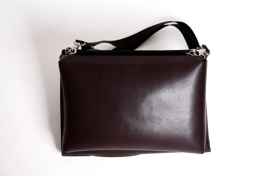 Signature Music Bag - Patent Chocolate