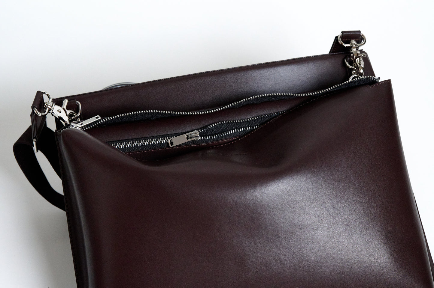 Signature Music Bag - Patent Chocolate